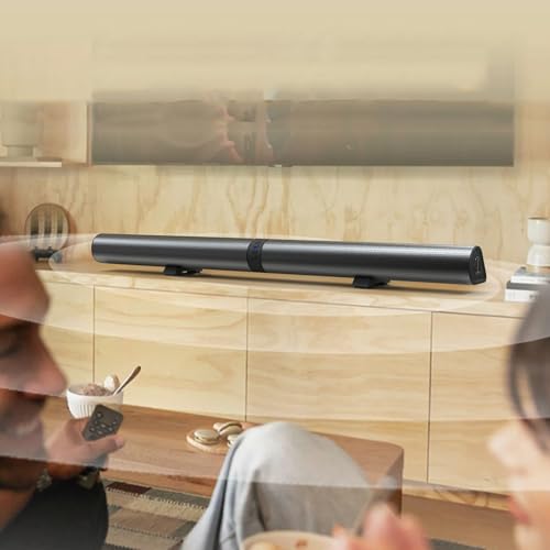 Bewinner Barre de Son stéréo Home Cinéma 3D avec Bluetooth 5.3, Barre de Son TV 40 W pour téléviseur et PC, système de Son Surround sans Fil avec portée jusqu'à 10 m