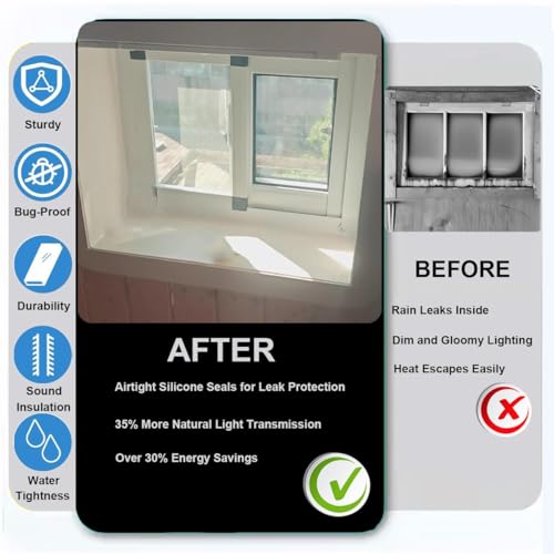 Ventana corredera horizontal de 32x14 de aluminio negro y vidrio templado 7