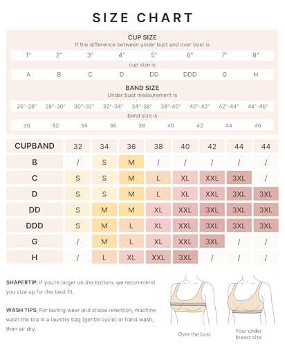 Image of SHAPELLX Post Surgery Bras Front Closure Compression Bra Surgical Wirefree Mastectomy Bra with Adjustable Straps
