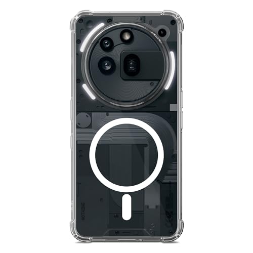 Image of DailyObjects Clear Magnetic Phone Case Cover Compatible with Nothing Phone (3a) Pro | Wireless Charging Slim Back Cover | 2 Layer Edge Protection & Shockproof