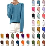 oversize strickjacken damen Tragekomfort & Weiche Haptik — Genießen Sie das Gefühl von Weichheit und Behaglichkeit! Diese Strickpulli wird aus einem, fein kardierten Mixgarn gefertigt, das sich angenehm weich auf der Haut anfühlt. Die spezielle Strickkonstruktion verleiht dem Pullover eine natürliche Dehnbarkeit für eine bequeme und anschmiegsame Passform, die nicht einengt. Dieser warme Winterpullover schenkt Ihnen ein wohlig-warmes Gefühl an kühlen Tagen, ohne dabei schwer oder klobig zu wirken.