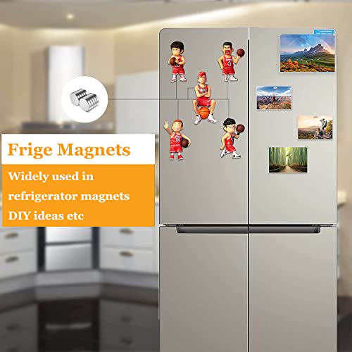 100Pcs Super Strong Neodymium Magnets Disc, 15 X 3Mm Powerful Round Rare Earth Magnets Heavy Duty For Whiteboard, Small Decorative Magnets For Crafts Refrigerator Industrial Fridge Diy Models #TOP3