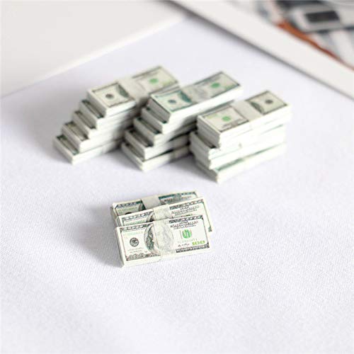1:12 Dollhouse Miniature Scene Model Mini 150 Pieces Dollar Bills Set (Multicolored) - Thumbnail 6