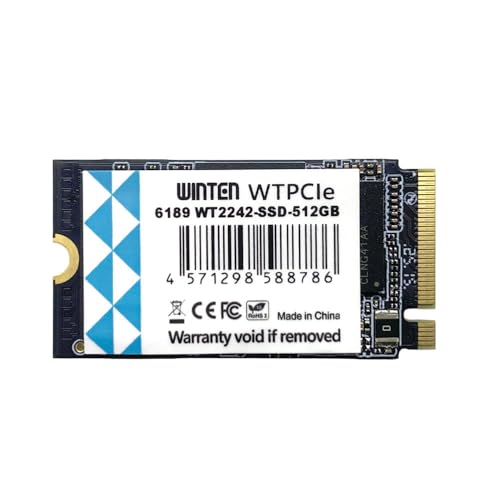 �y�o���N�i�zWINTEN SSD 512GB M.2 2242 NVMe PCIe Gen3x4 �ő�ǎ�3150MB/s �ő发��2200MB/s 3D NAND 3�N�ۏ� WT2242-SSD-512GB