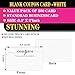 MOKTREGD 200 Pack Blank Coupon Cards White, 3.5