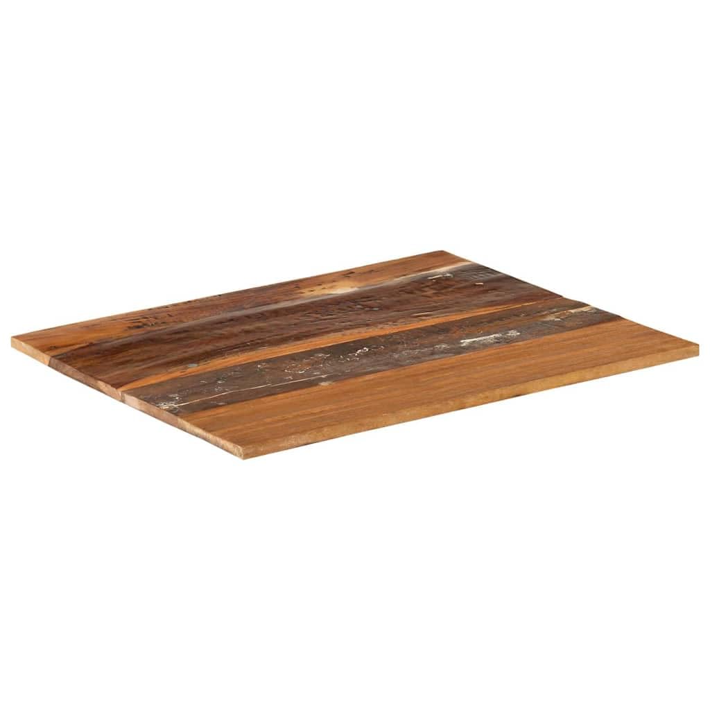 Piano Tavolo Rettangolare 70x60 cm Legno Massello Recuperato