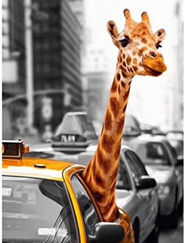 Puzzle Puzzles 100 pièces Girafe de Rue Puzzles for Family Kids Adults Jigsaw Puzzle 21x29cm Cover