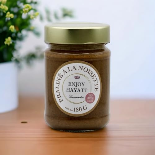 Praliné Noisette Artisanal - 67% Noisettes, Sucre de Canne Non Raffiné - Fabriqué à la Main en France - Sans Additifs, Goût Intense et Naturel - 180g