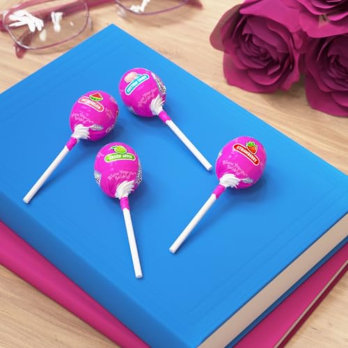 BUBBLE YUM Assorted Bubble Gum Filled Lollipops Bag, 8.8 oz - image 5