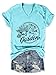 Women's Garden T-Shirt Find Me in the Garden Wheelbarrow Floral Graphic V Neck Tee for Plant Lovers Summer Top Blue