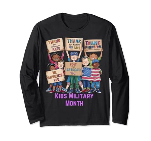 Deployment Homecomings, Familia militar, Mes militar de los niños Manga Larga