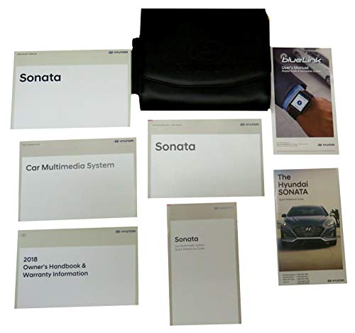 2018 Hyundai Sonata Owners Manual 18 2990498605 Book Cover