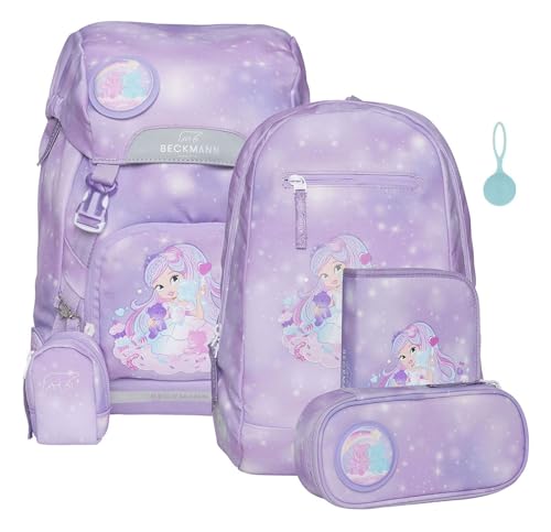 Beckmann Classic Schoolbag Set 6-teilig 22L Candy