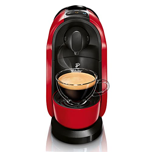Foto von Tchibo Cafissimo „Pure“ Kaffeemaschine Kapselmaschine inkl. 30 Kapseln für Caffè Crema, Espresso und Kaffee, Rot