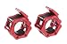 Lock-Jaw 2 Inch Olympic Barbell Collar Pair RED