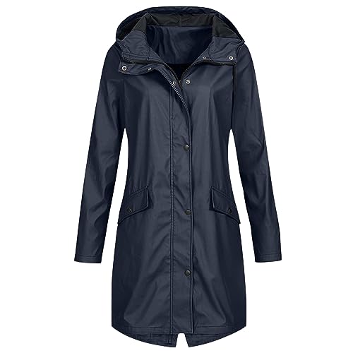 Coupe-vent manteaux pour femmes longs pour stopper le froid et l'humidité fine