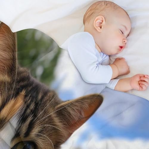 Couverture polaire chat haute qualité flannel durable 100x130