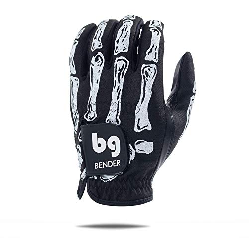 Product Image of the Bender Gloves - Men's Golf Glove, Durable Mesh Material, Unique Golf Gloves Men Right Handed Golfer (Wear On Left)