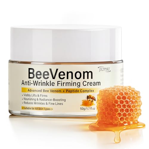 Jtopyrt Bee Venom Anti-Wrinkle Cream - Firmer Skin in 1 weeks-Anti Aging Moisturizer Cream for Face & Neck - Improvements in Wrinkles and Skin Laxity 1.7oz