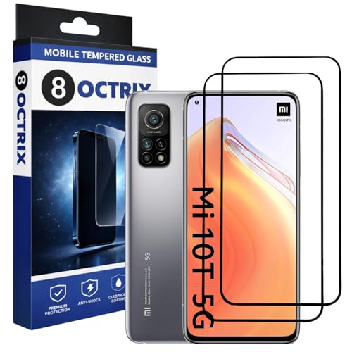 Image of Military-Grade Tempered Glass Screen Protector Compatible for Mi 10T 5G / Mi 10T Pro 5G with Edge to Edge Coverage - Case Friendly, Anti-Scratch & Bubble-Free Installation Kit (Pack Of 2)
