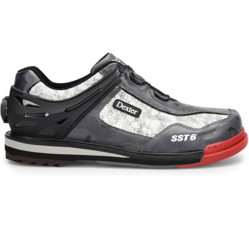 Image of Dexter Men's SST 6 Hybrid BOA Right Handed Bowling Shoes - Available in Medium and Wide Width - Interchangeable Slide Sole and Heels - for Right Handed Bowlers Only