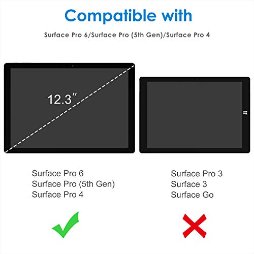 Jetech Screen Protector For Microsoft Surface Pro 6/5/4, Tempered Glass Film #TOP1