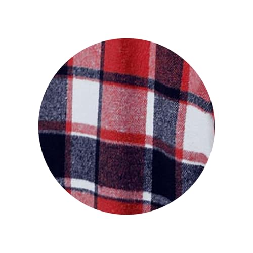 Long Plaid Shirts for Women Flannel Shacket Oversized Long Sleeve Jacket Fall Fashion Casual Button Down Trench Coat4