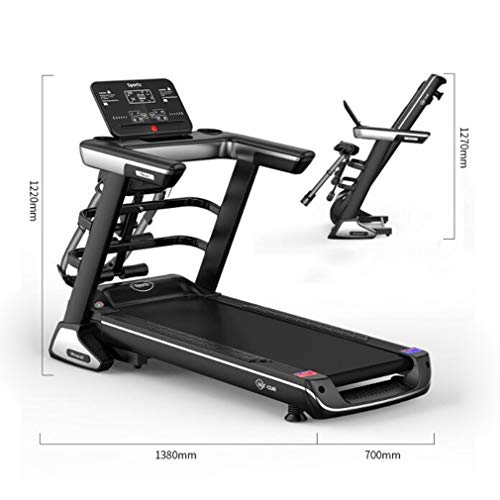 Image of Electric Treadmill for Home Gym Foldable Exercise Motorised Running Machine Equipment Noise Reduction with Auto Incline