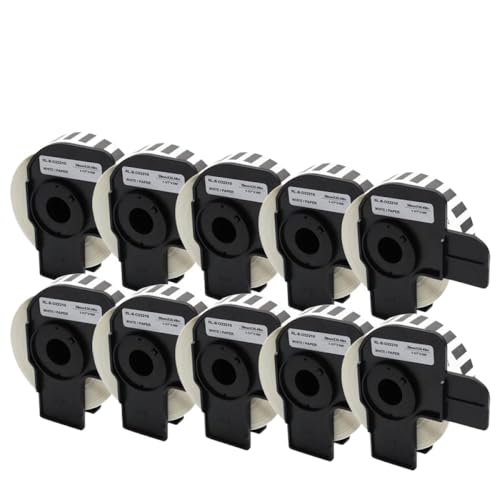 Rouleaux d'étiquette thermique DK-22210 continus 29mm de large compatibles imprimantes QL 10pcs