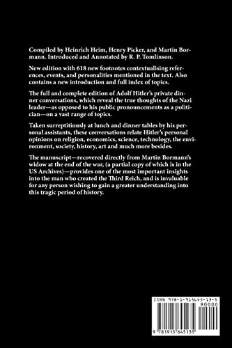 Hitler's Table Talk: The Complete Edition 1941-1944