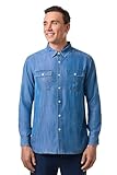 Coolibar UPF 50+ Men's Chambray Shirt - Sun Protective