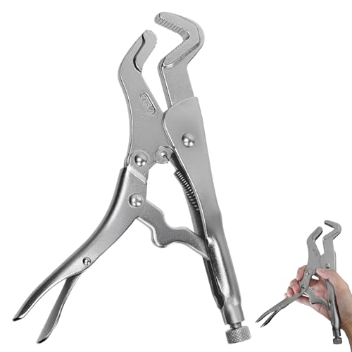 SELMAIDY Parrot Nose Pliers 9-Inch Professional CRV Steel Locking Plier with 1/4 to 1-1/4 Jaw Opening for Automotive and Mechanical Repair
