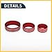 REPAIROCK AC Air Conditioner Media Volume 4WD Control Switch Knob Cover Ring for Jeep Grand Cherokee 2014-2021 Sturdy | Interior Decal Trim Red 4 Pcs Auto Replacement Parts