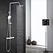 Set doccia con termostato e soffione a pioggia, con miscelatore termostatico, asta regolabile in acciaio inox 304, doccetta per bagno