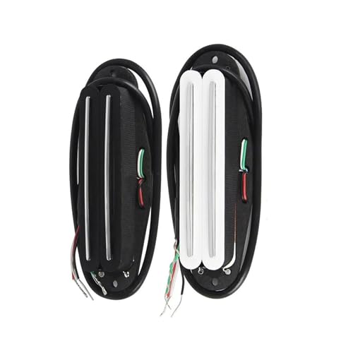 Micro de cou double piste 6K Alnico 5 blanc pour guitare électrique