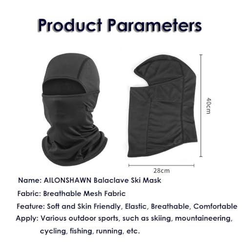 Máscara de esqui balaclava masculina verão refrescante cabeça inteira máscara feminina protetor UV S