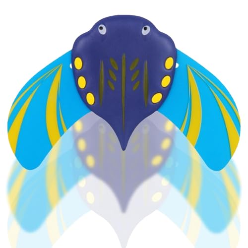 Générique Jouets de Bain d'animaux de mer, Jouets de Bain de créature Marine - Jouet de Bain de Ray Manta en Bord de mer,Animaux de Poisson de Natation d'été pour Le Jeu d'eau pour Les Petits-