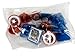 Marvel Captain America Shield Rings, 12 Pack Cupcake Toppers, Two Designs.