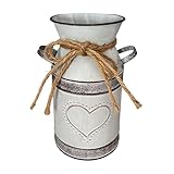 【Design unique】 : Ces pots à lait en métal sont ornés d'un motif de corde. Leur charme champêtre français s'harmonisera facilement avec votre décoration intérieure et embellira votre espace.