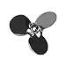 Caframo A541 Pitched Blade Propeller only, 75mm Blade Diameter, Stainless Steel