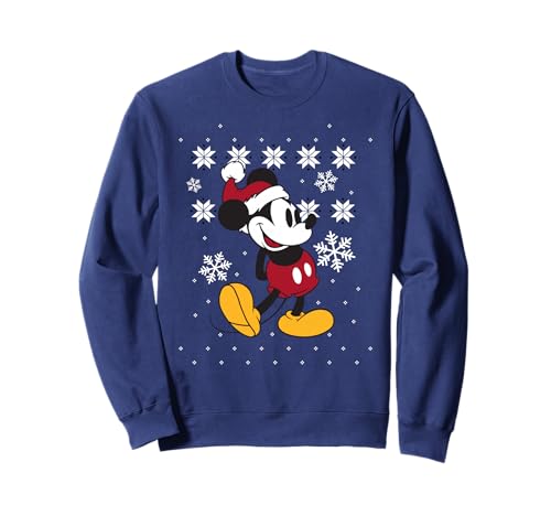 Sweatshirt Mickey Mouse Disney de Noël pour homme et femme style vintage