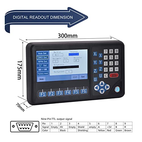 LCD digital 4 ejes para máquinas fresadoras miniatura 5