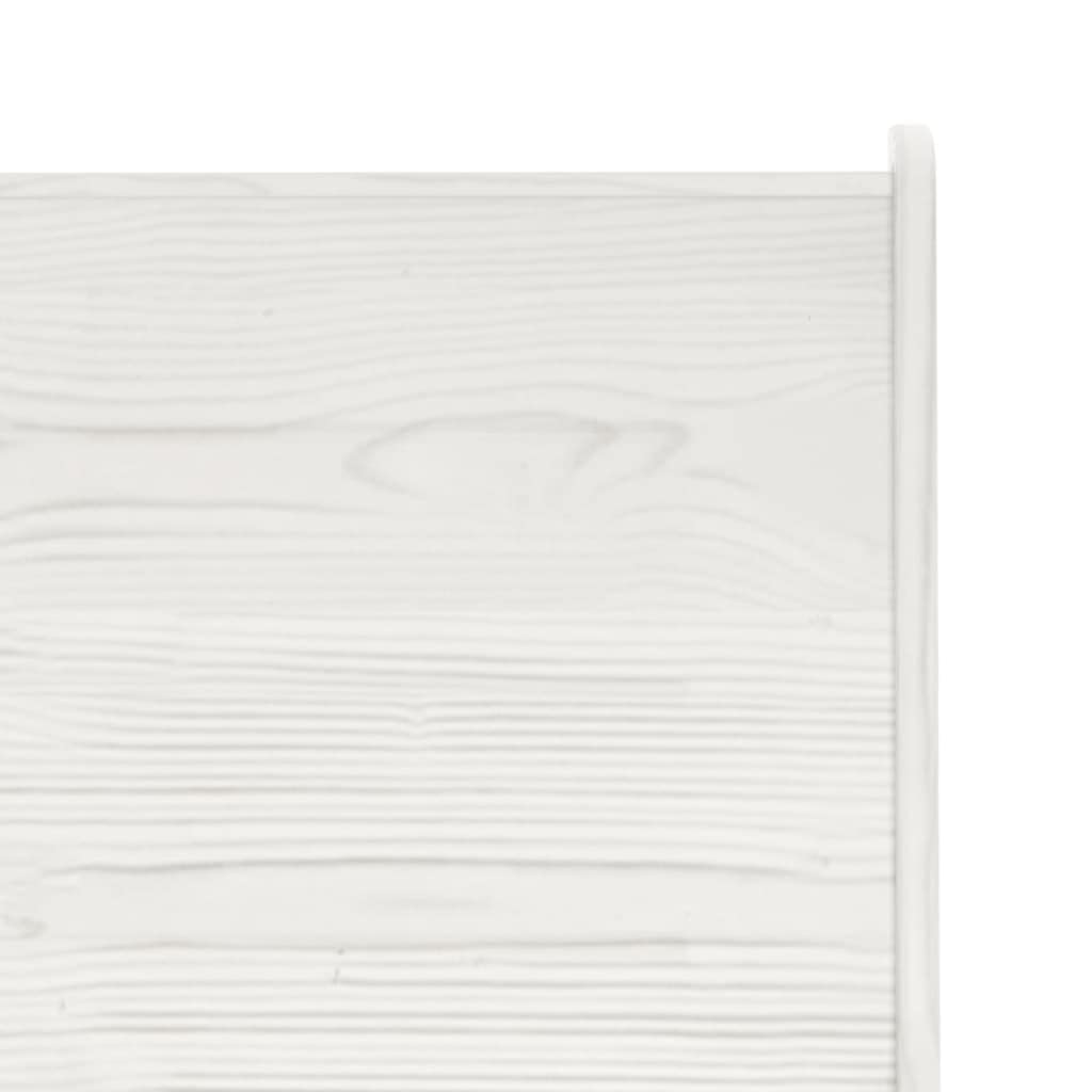 vidaXL Panca Angolare 151 cm in Pino Massello Bianco