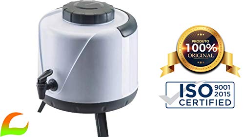 Botijão Garrafa Térmica 5 Litros Torneira Café Chá Tererê (BRANCO)