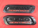 RAM DT 2500 HEAVY DUTY Left&Right Side Black Hood Nameplate Bezel NEW OEM MOPAR