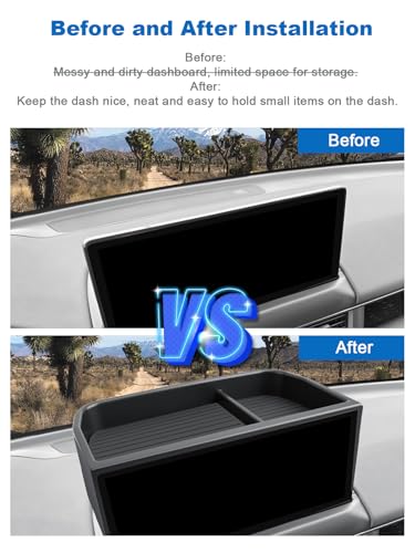 Image of CDEFG Dashboard Storage Tray for 2026 Honda Pilot 12.3 inch Screen | for 2026 Honda Pilot (Sport /EX-L /TrailSport /Touring /Elite /Black Edition) Accessories Behind-Screen Dash Organizer Storage Box