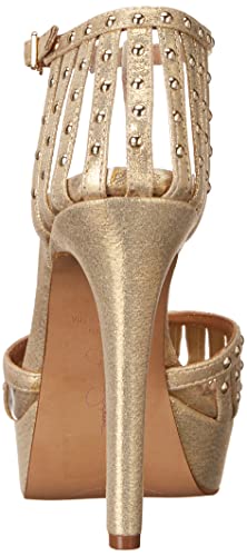 Jessica Simpson Women's Bakir T-Strap Platform Pump, Gold, 93