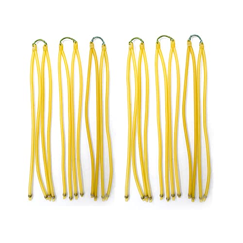 Piaoyu High-Precision Telescopic Slingshot High-Power Card Bead Rubber Band, Suitable for Outdoor Fish Hunting Catapult, Long Rod Slingshot Fishing Long Rubber Band