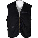 Verlängertes Rückenteil Asatex WBS XXL Weste mit Acrylfutter, Schwarz, 2XL