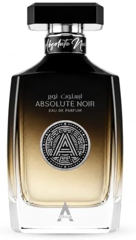 Atralia Absolute Noir Eau De Parfum for Men 100Ml 3.4Oz - Luxurious and Long Lasting Fragrances with Top Notes of Bergamot, Lemon, Grapefruit, Pink Pepper